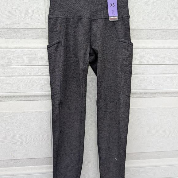 High-Waisted Gray Leggings - Picture 1 of 2